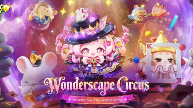 Eggy Party カラフルなキャラが集まるサーカステーマのキービジュアル｜Google Play公式