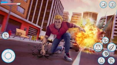 Superhero Crime Cityのプレイ画面|ヒーローが街で活躍するアクションの場面