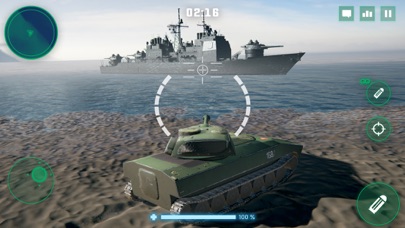 戦争兵器の海戦マップ|水上で敵艦と撃ち合う3分対戦のバトル画面