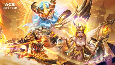 Ace Defenderのキービジュアル|魔法の世界の美麗なヒーローたちが描かれた場面