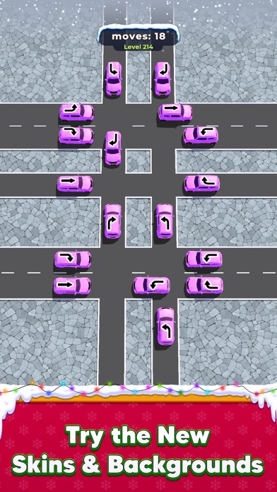 Traffic Escape!の別ステージ|スキンや背景を変えた渋滞解消の場面