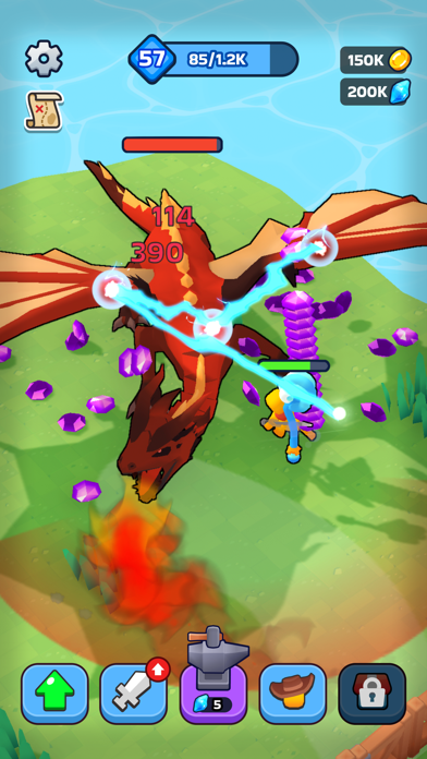XP Heroのボス戦｜巨大なドラゴンに立ち向かう迫力ある戦闘シーン