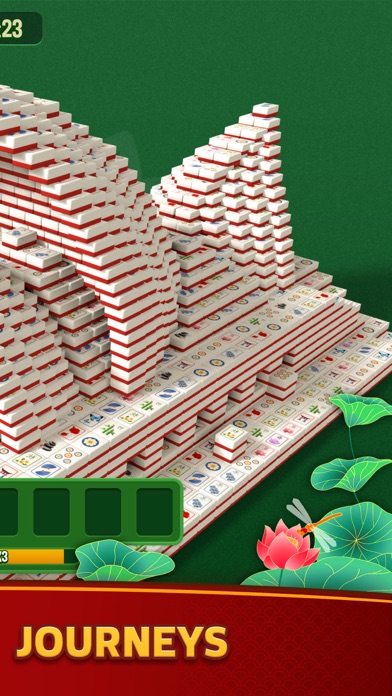 Mahjong Triple 3Dのジャーニー|旅をテーマにステージを巡る場面