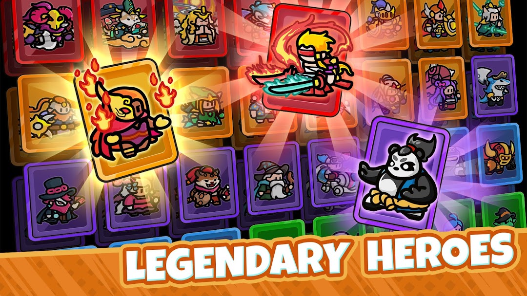 Heroes Survival Battleのヒーロー|伝説のヒーローを集める場面