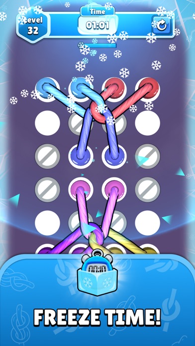 Twisted Tangleの時間停止|フリーズ機能で時間を止めてじっくり解く場面