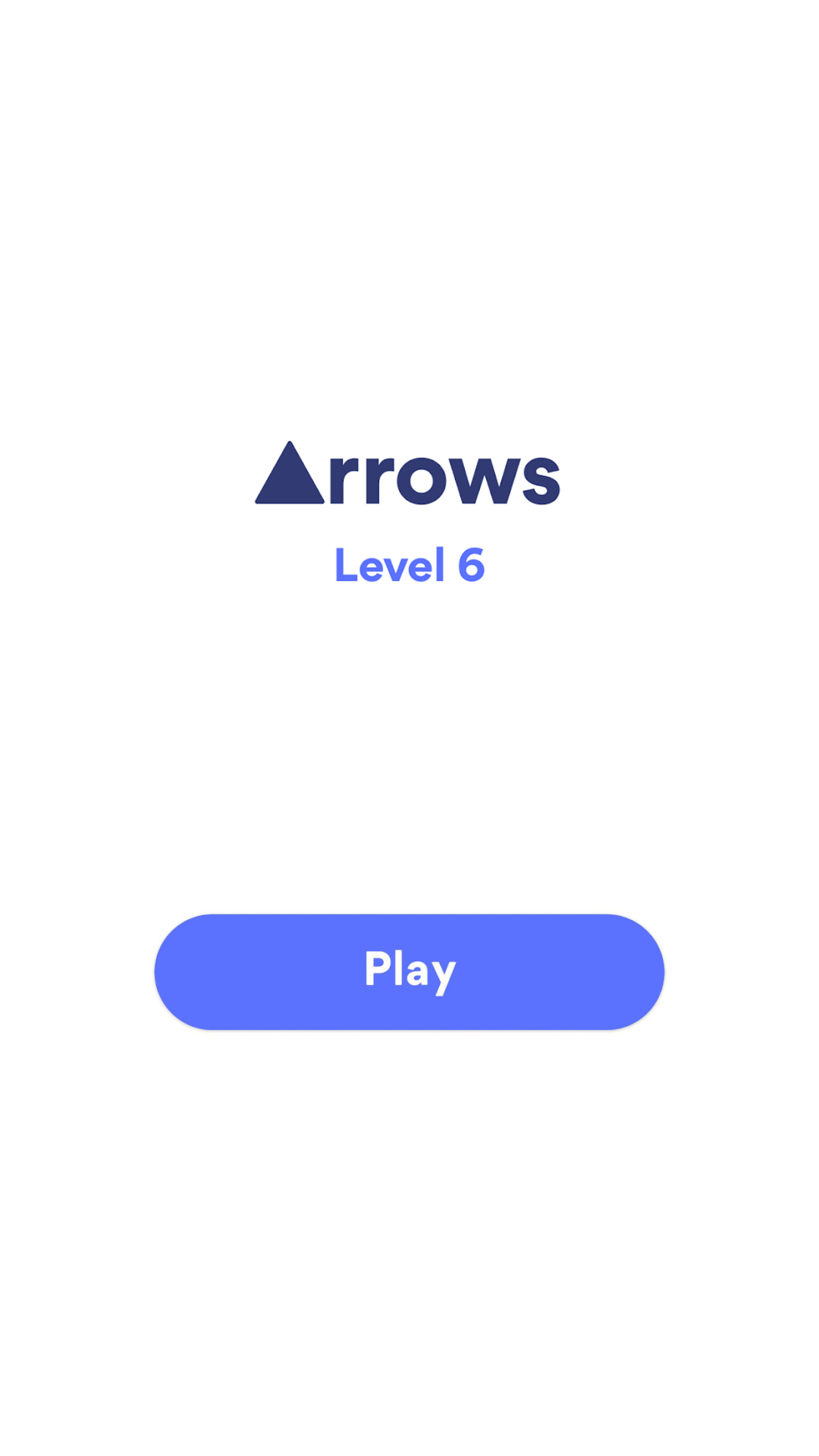 Arrows - Puzzle Escapeのスタート|Playボタンからステージを始める場面