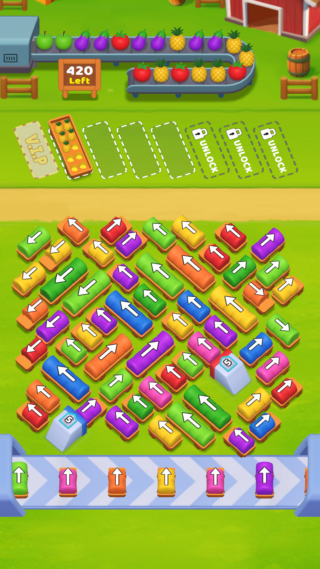 Farm Craze Traffic Jamの新ステージ｜新しいギミックが加わる場面